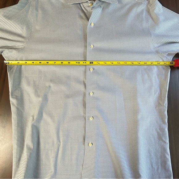 Brooks | Mens regent dress shirt size 16-36 French cuffs button down plaid - Picture 7 of 15